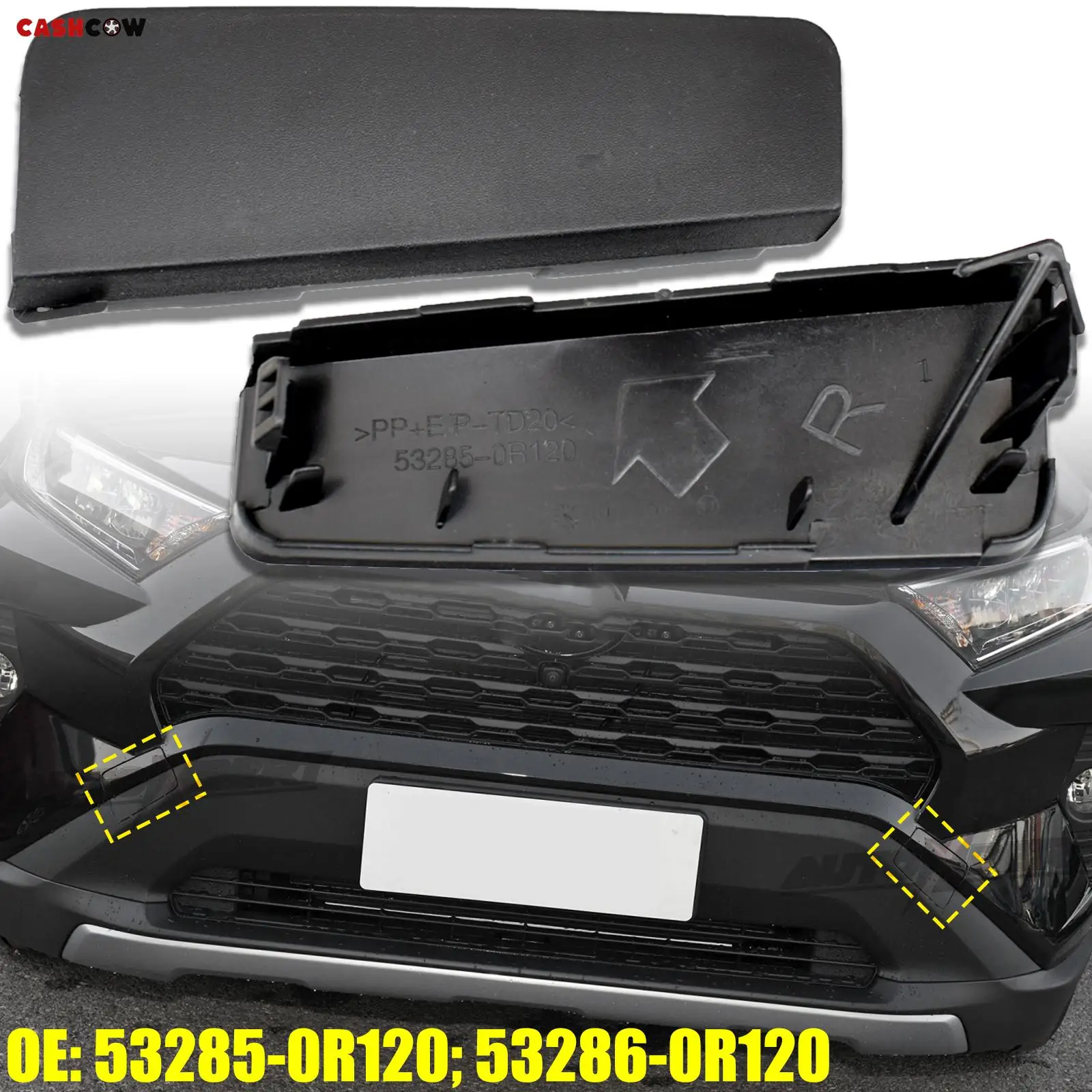 

2 шт., крышка переднего бампера для Toyota RAV4 XA50 2019-2022