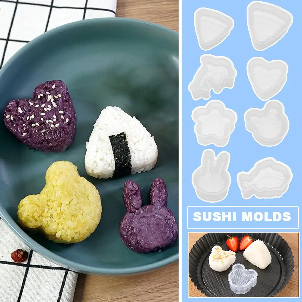 

Cartoon Rice Ball Mold DIY Sushi Mold Rabbit Bear Shaped Mould Press Maker Food Ball Tool Tool Rice Kitchen Accessories Sus H9H7