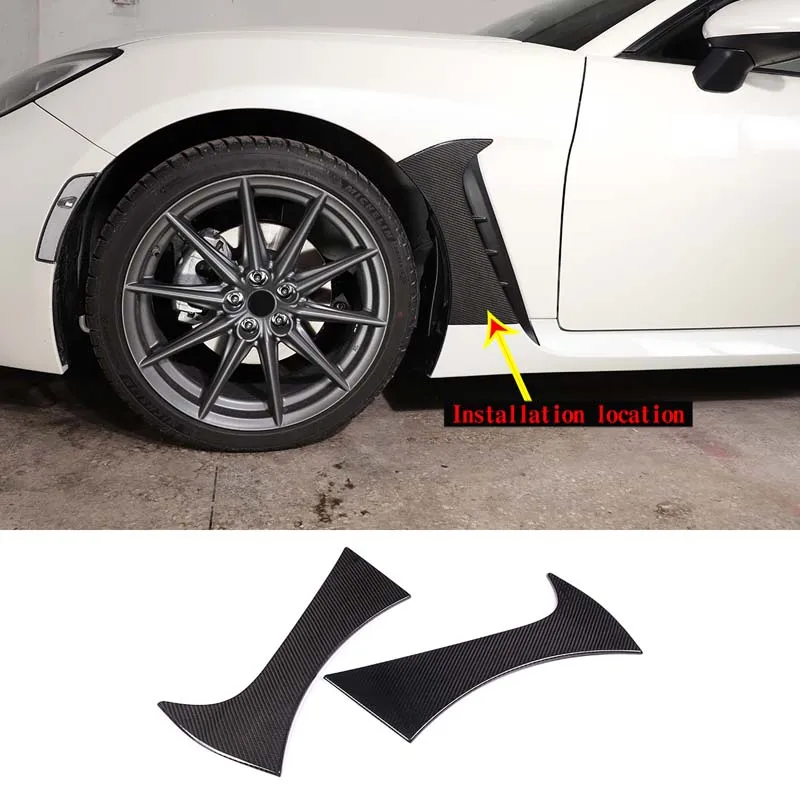 

For 2022 Subaru BRZ True Carbon Fiber Car Styling Side Air Outlet Decorative Cover Sticker Car Appearance Protection Accessories
