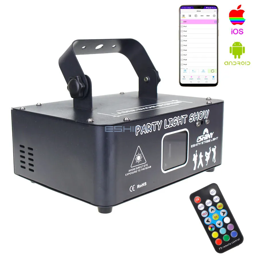 

ESHINY DF500 RGB Лазерный Проектор для Сцены
