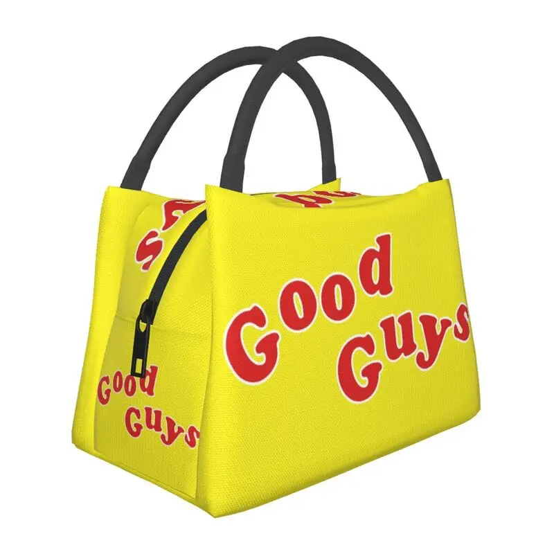 

Child's Play Good Guys Logo Insulated Lunch Bag for Outdoor Picnic Chucky Resuable Thermal Cooler Bento Box Women