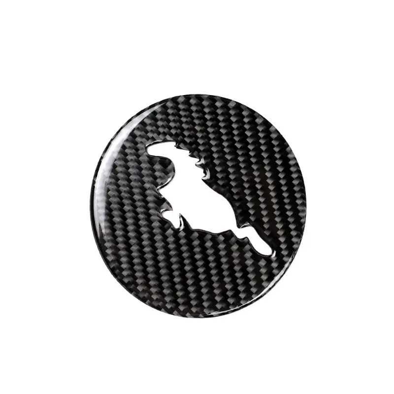 

Interior Car Steering Wheel Shelby Horse Carbon Fiber Sticker Car Styling for MUSTANG 2015 2016 2017 Auto