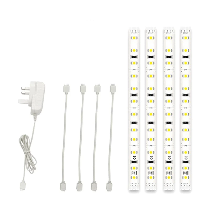 

Cabinet Light Bar 3528 Model 1 For 4 Soft Strip LED Light Bar 0.3 M A Tow Four Cabinet Light Strip With UK Plug