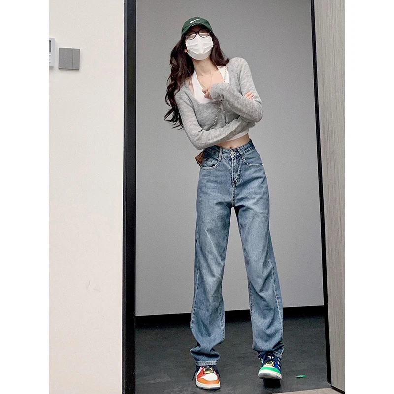 Одежда Spice Girls в американском стиле модные бархатные джинсы женские прямые брюки