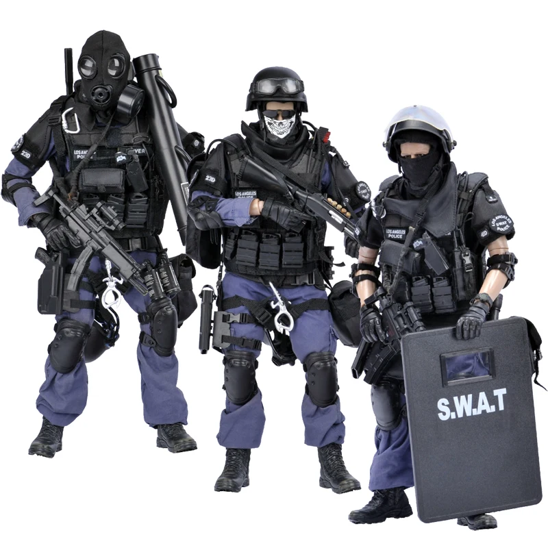 

● 12-дюймовая игрушка солдатская фигурка 1/6 масштаб SWAT полицейская модель коллекционный военный армейский мужской набор игрушек для мальчиков Рождественский подарок