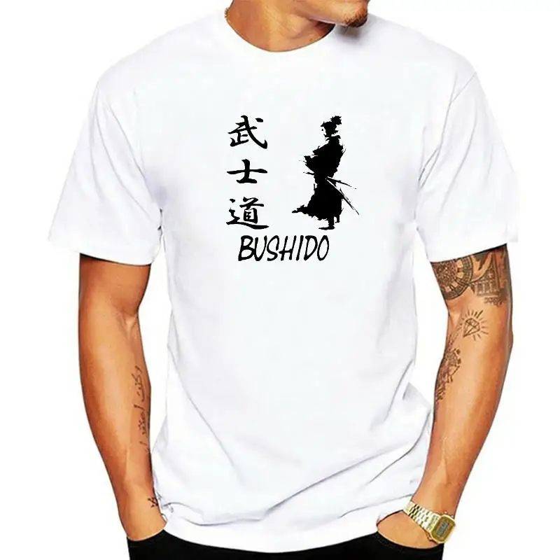 

Bushido Men's T Shirts Japanese Martial Arts Way Of The Samurai Hipster Cotton Fitness Tees Crew Neck T-Shirt Adult
