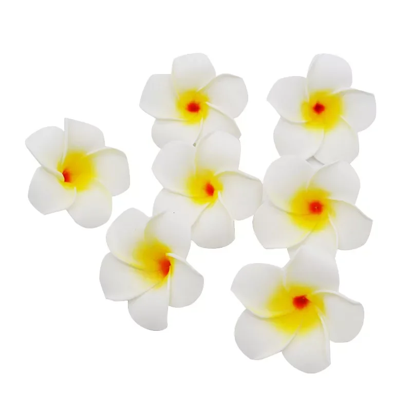 

Plumeria Hawaiian PE Foam Frangipani Artificial Flower Headdress Flowers Egg Flowers Wedding Decoration Party Supplies