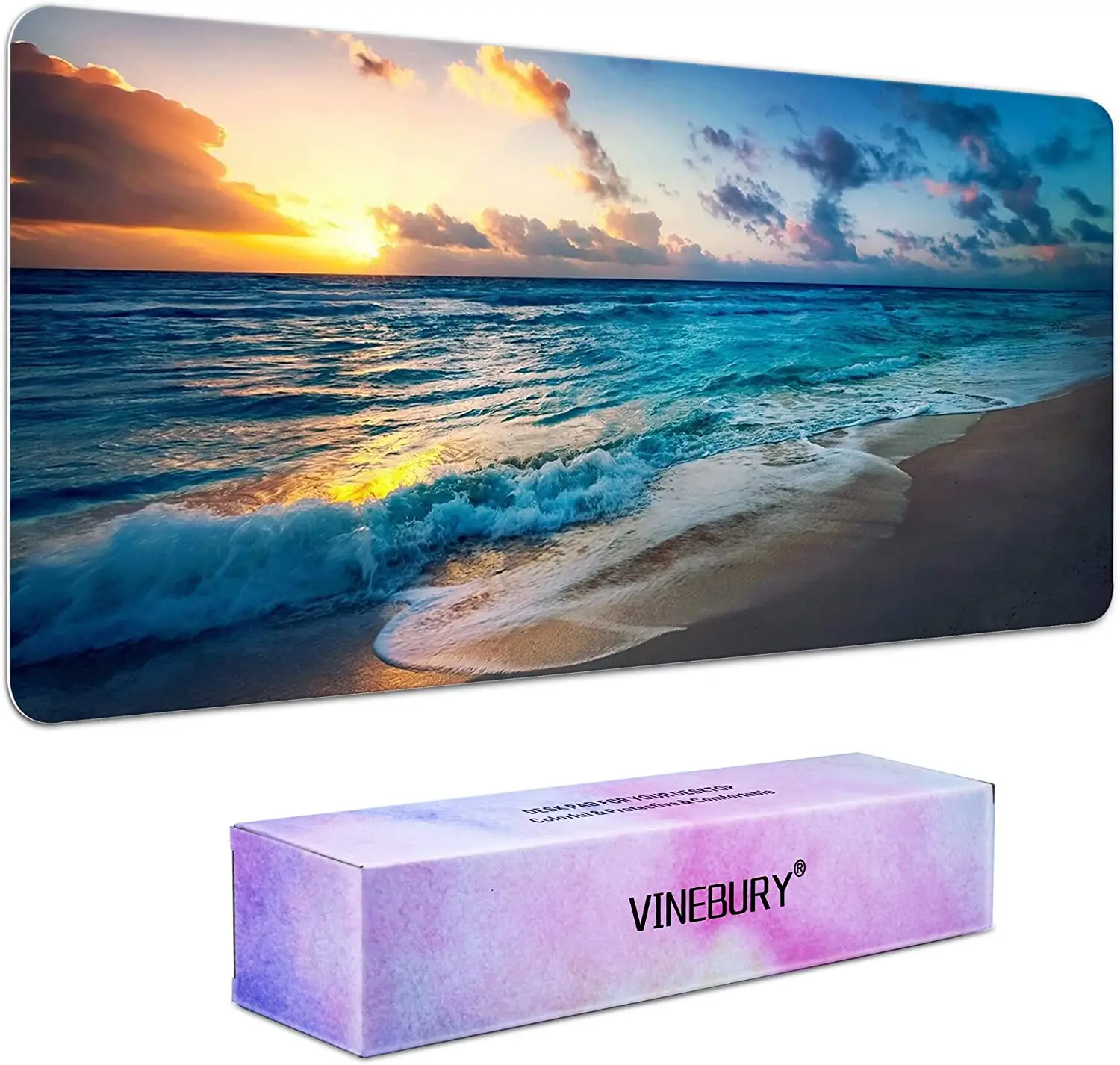 

Large Mouse Pad, Leather Desk Pad Mat with Non-Slip Base, Extended Mousepad ,Desk Writing Pad for Laptop Keyboard Office and Hom