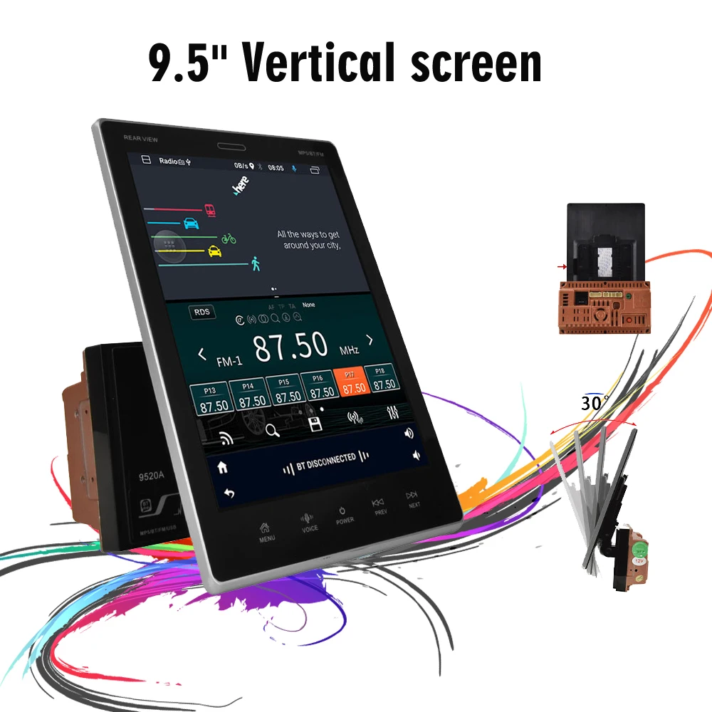 

Eastereggs 9.5" 2 Din Car Radio Android Stereo Car GPS Navigation Player For VW Nissan Hyundai Toyota Benz Mazda Opel