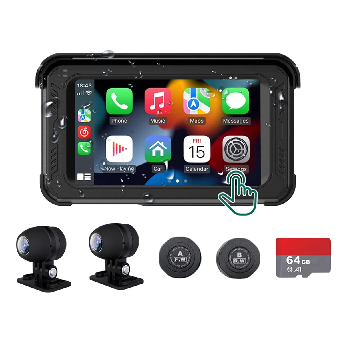 Автомобильный видеорегистратор для мотоцикла регистратор с монитором давления