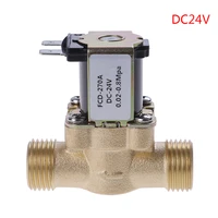 all copper 12 inch electric solenoid valve normally closed inlet valve dc12v 24v 220v solar water heater valve energy saving