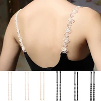 1pair cutout lace flower shoulder strap transparent bra straps sexy underwear straps adjustable strap intimates accessories