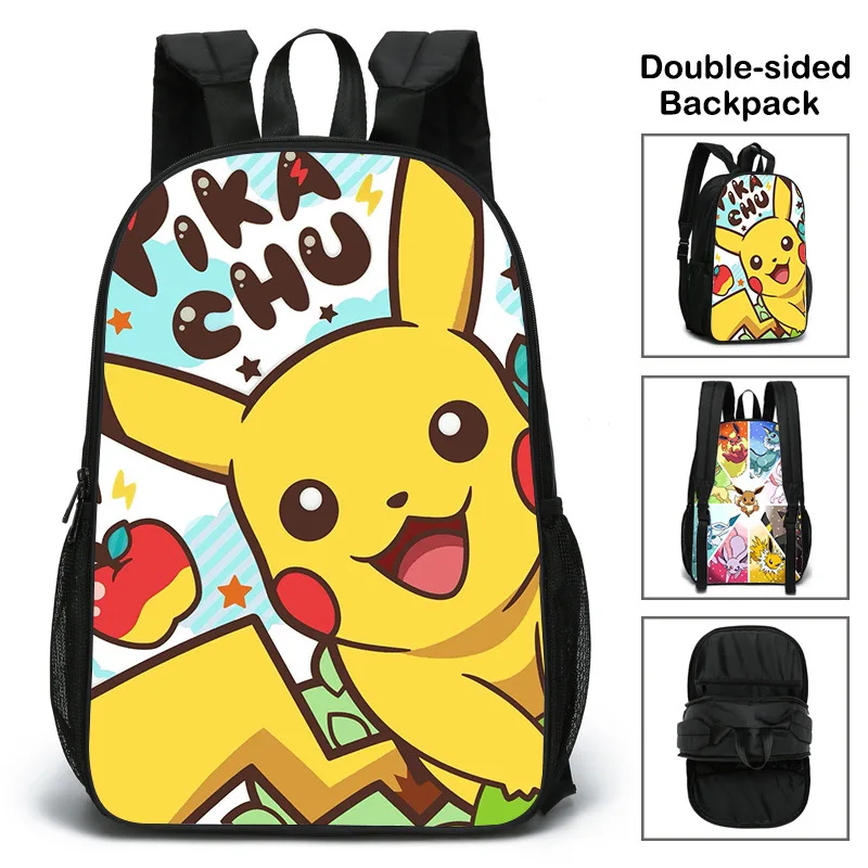 

Рюкзаки с покемоном, детский школьный портфель, мультяшный Аниме Пикачу, детский рюкзак большой емкости, мужской рюкзак, детские подарки