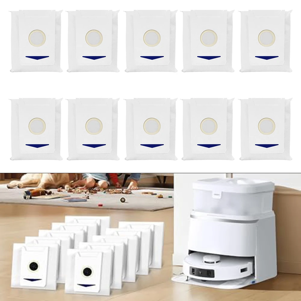 Набор из 10 сменных мешков для Ecovacs Deebot T30 предназначенных роботов-пылесосов Omni