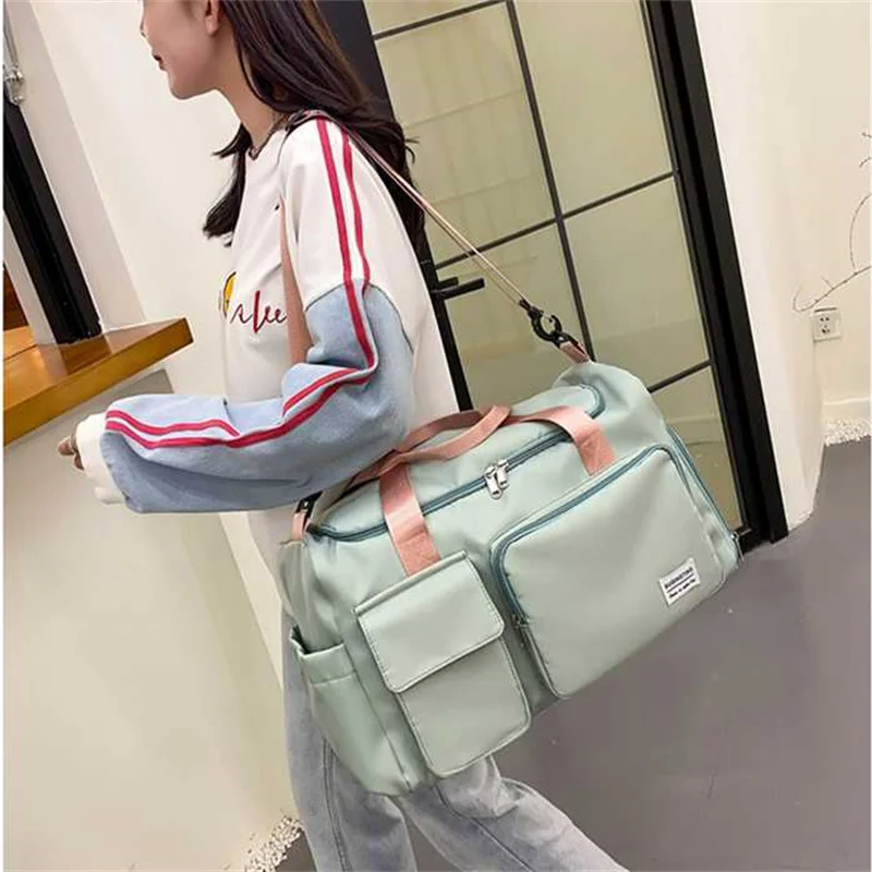 Women Sports Gym Bag Travel Dry Wet Bag Handbag Multifunction Swimming Shoulder Messenger Weekend Fitness Training Bag