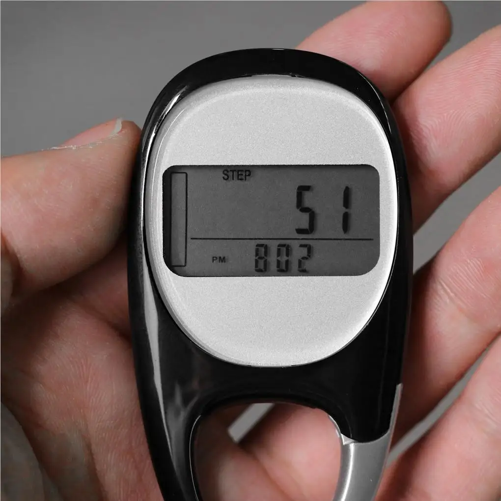 

Walking Pedometer Keychain Fitness Step Counter Sporting Calories Gauge