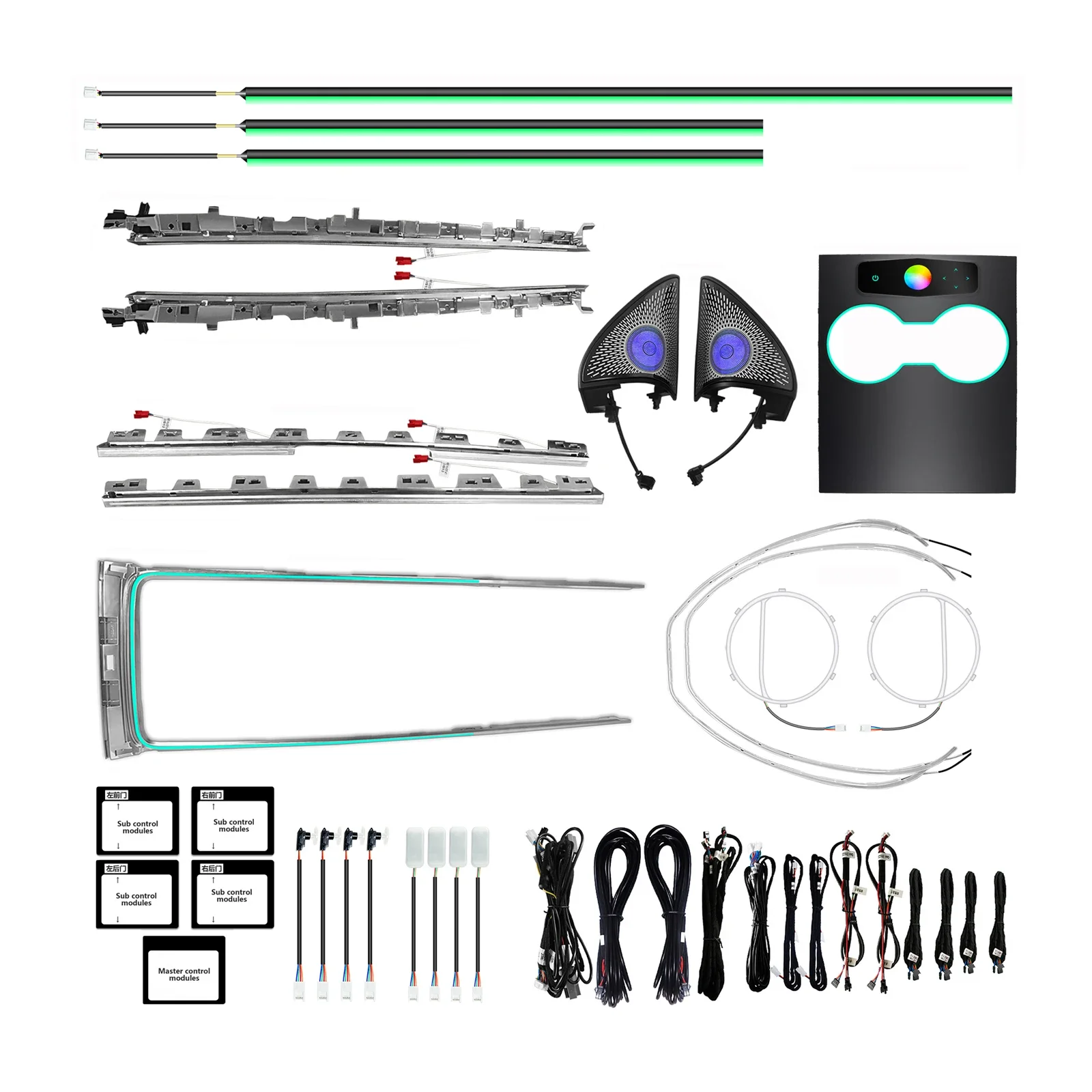 Модернизированная светодиодная RGB-подсветка iCarsin для салона автомобиля