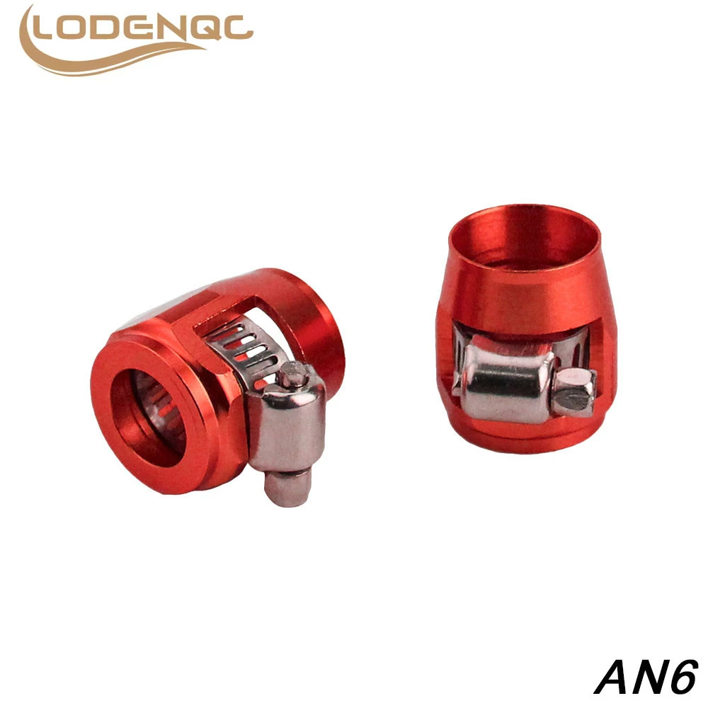 

1lot=2pcs AN6 Hose Clamp Fuel Oil Water Tube Hose Fittings Finisher Clamps Hex Finishers ID:16mm LC100819