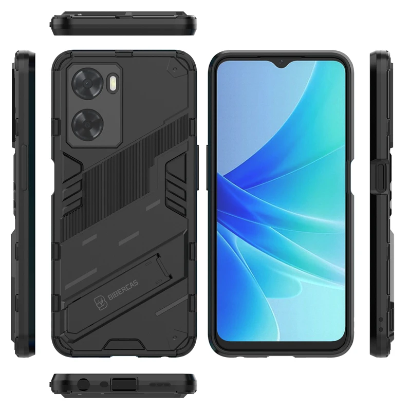 For Cover OPPO A57S Case For OPPO A57S Capas Shockproof Phone Bumper Back Stander Kickstand Back Cover OPPO A57S Fundas 6.56