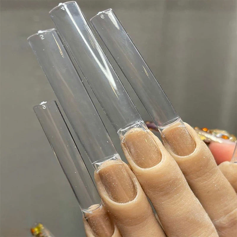 

Size 4567 Mixed Nail Art Acrylic No C CURVE 3XL Square Refill False Nails Tips Maincure Tools Supplies