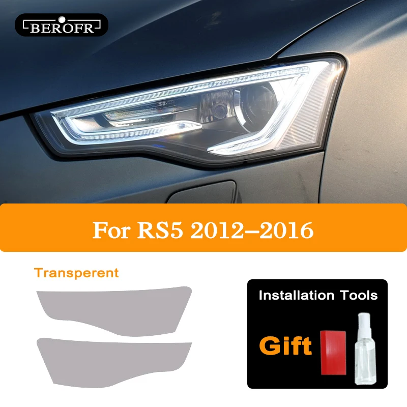 

Для Audi A5 8T 8F S5 RS5 2012-на автомобильные фары ТИНТ Черная защитная пленка защита прозрачная ТПУ стикер аксессуары