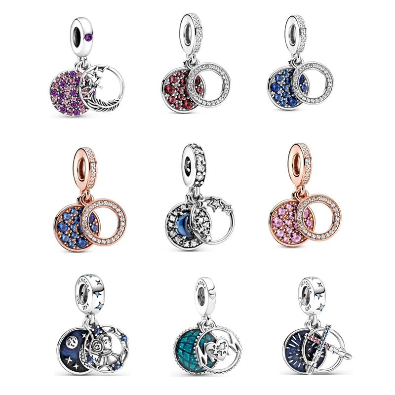 

Женская бижутерия, серебряные подвески со стразами, серебряные подвески, подходят для Pandoraer, серебряные подвески