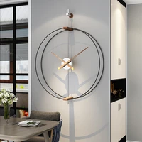 luxury large wall clock modern design spain metal silent wall watches home decor clock mechanism reloj de pared decor for home