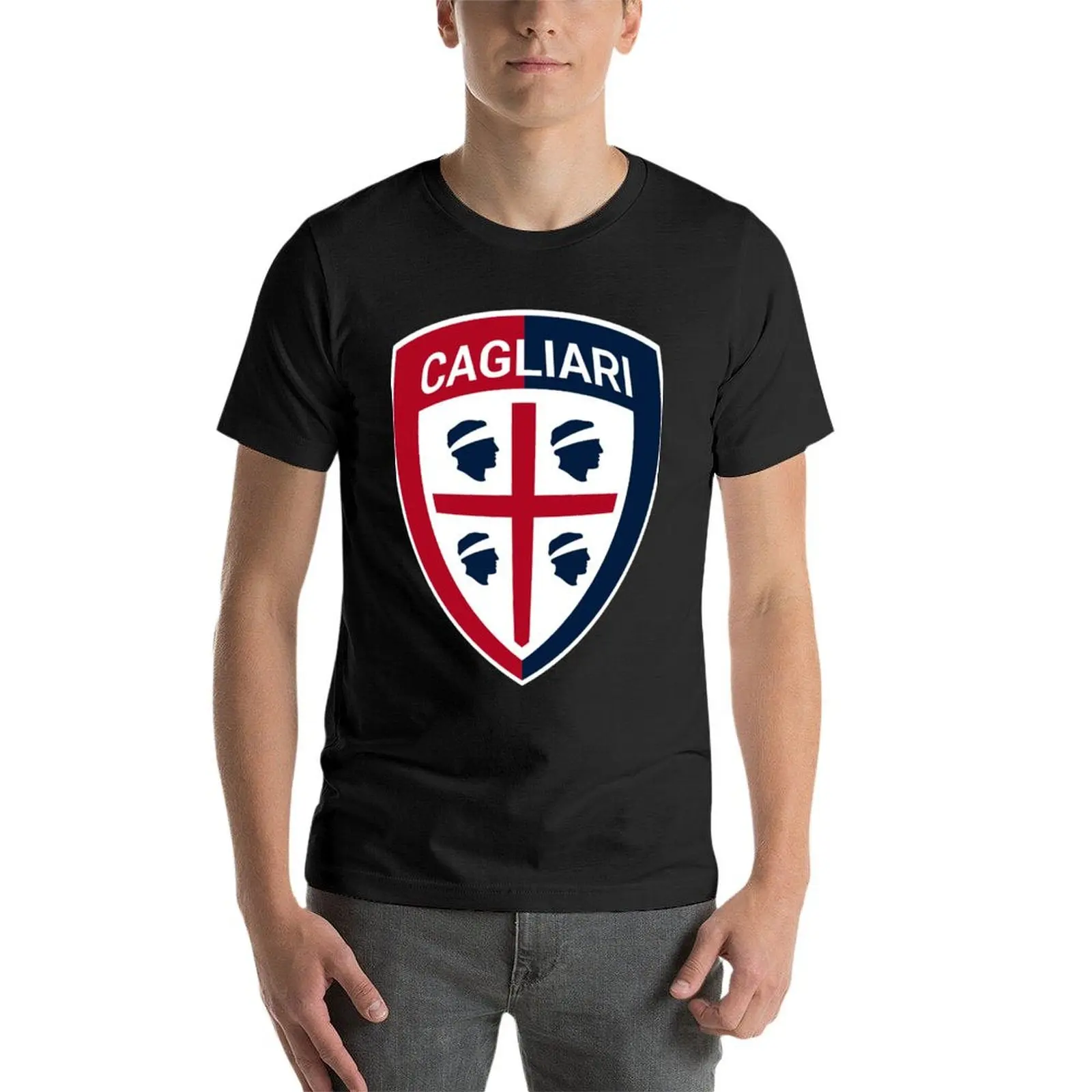 Футболка Cagliari великолепные женские топы тяжелые мужские футболки