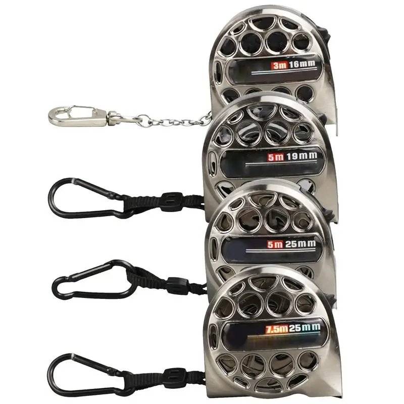 

Stainless Steel Tape Measure 3/5/7.5 Meters Waterproof Retractable Metric Tape Ruler Hollow Design Woodworking Measuring Tools