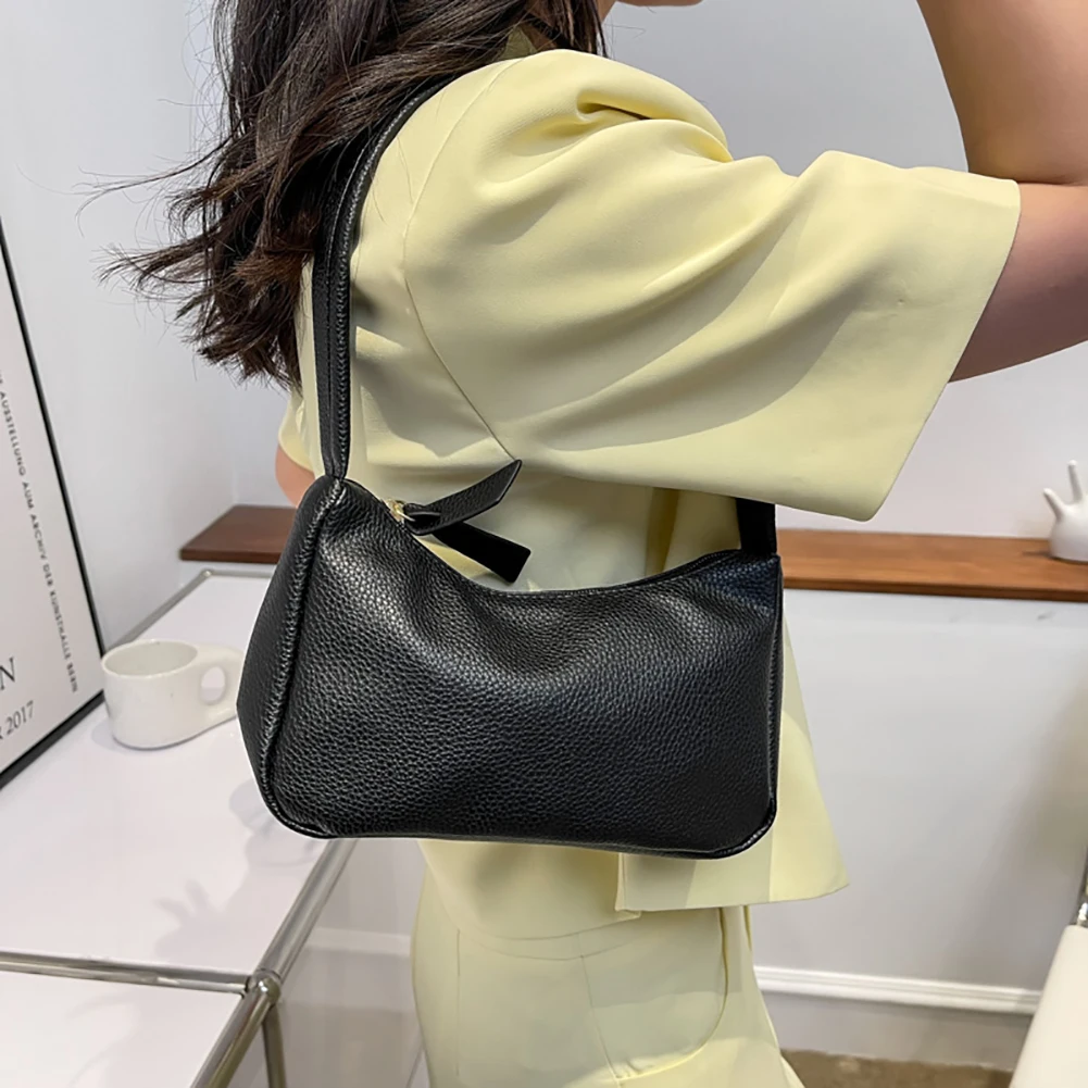 

Мягкая женская фиолетовая сумка из искусственной кожи под подмышки, однотонные дамские сумочки в стиле ретро, модные дизайнерские маленьки...