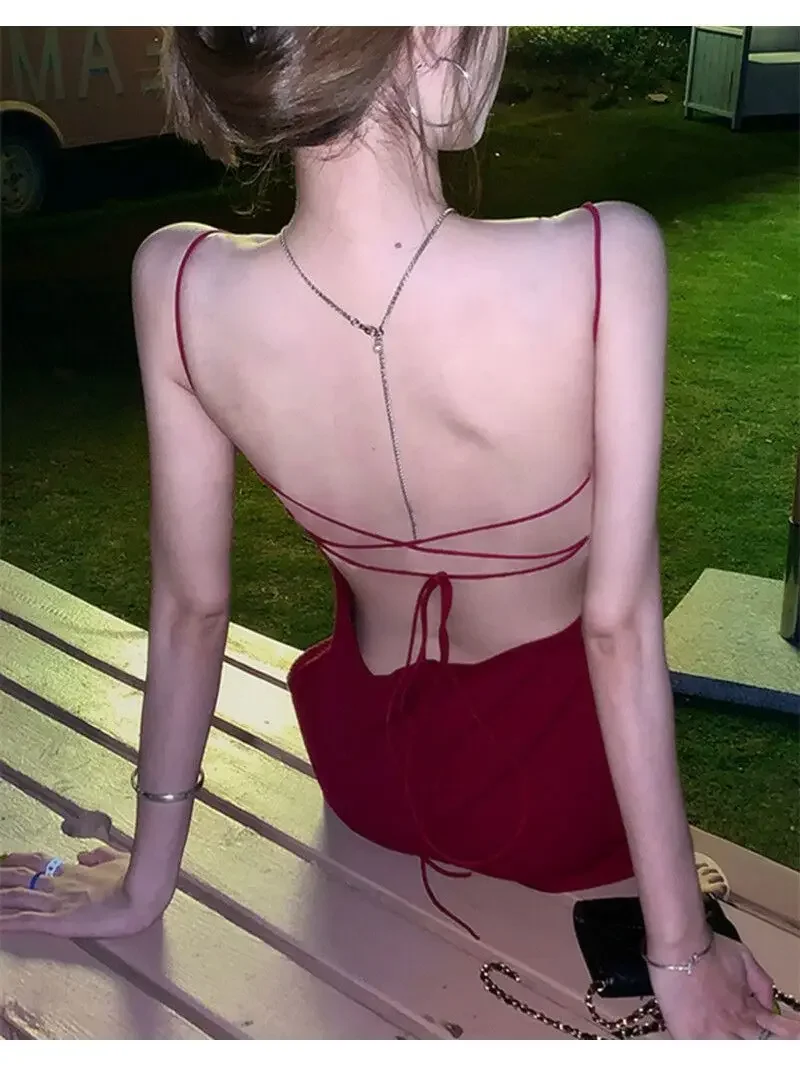 Новинка лета 2023 облегающий пикантный дизайн во французском стиле с открытой