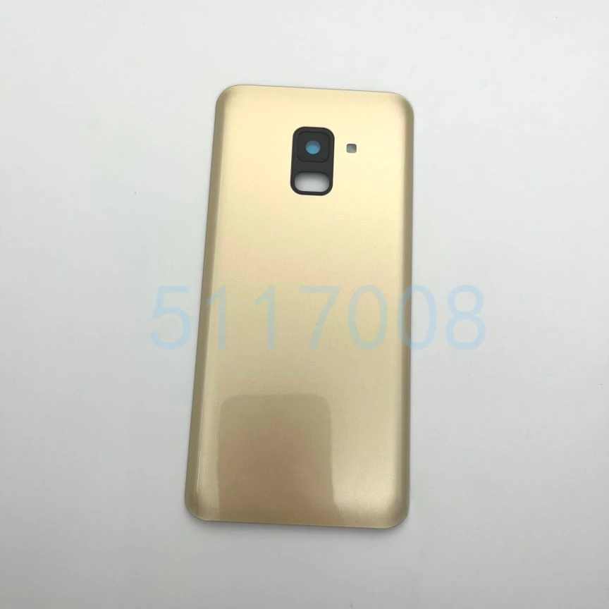 Для SAMSUNG Galaxy A8 2018 A530 A530F задняя стеклянная крышка батарейного отсека дверь чехол с