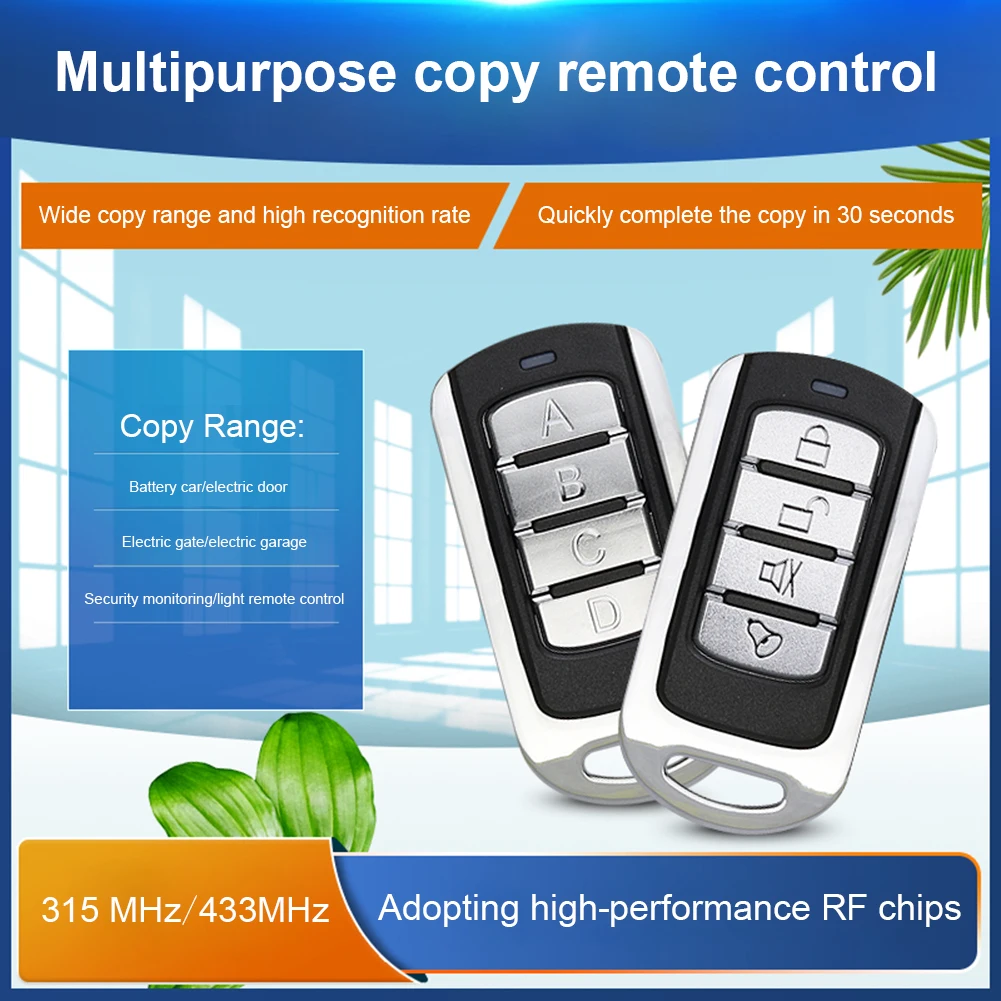 Пульт дистанционного управления для гаражных дверей, 315 МГц/433 МГц