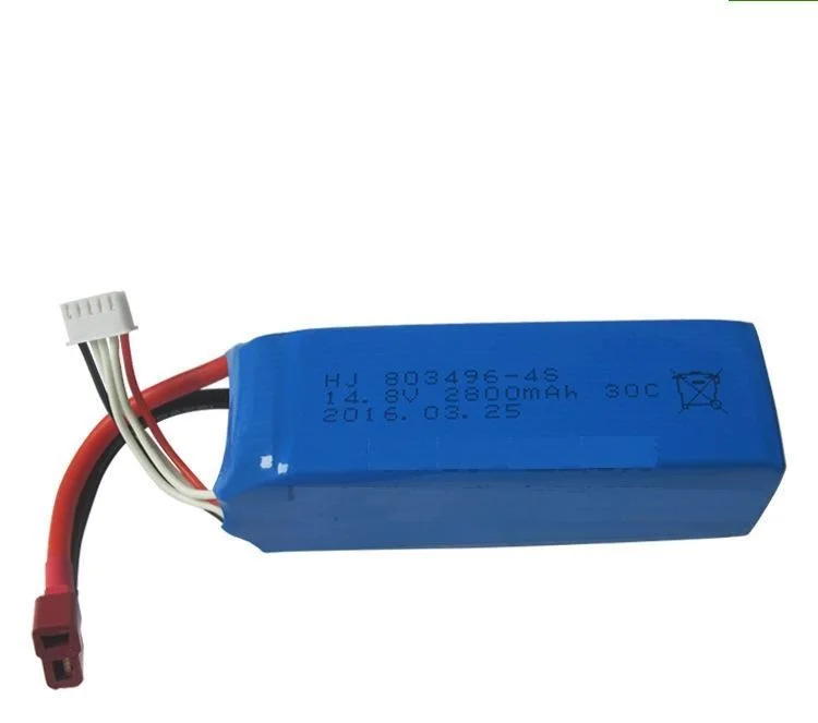 

4S 14.8V 2800mAh Lipo battery 803496 T plug for Feilun FT010 FT011 high Speed R/C boat R/C car R/C truck parts14.8V Lipo battery