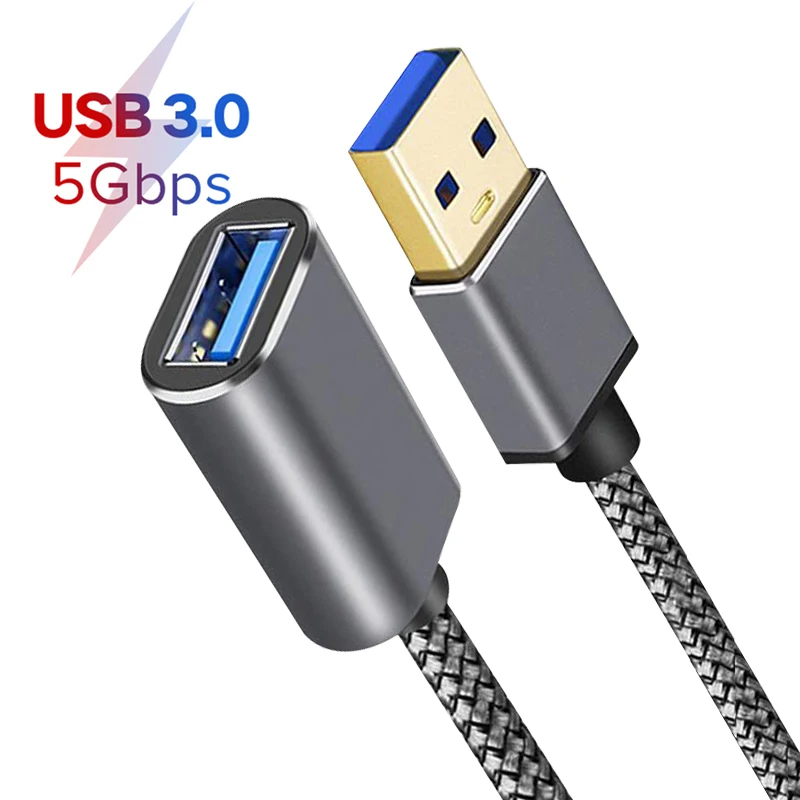 

USB Extension Cable USB 3.0 Cable for Smart Laptop PC TV Xbox One SSD USB 3.0 Extender Cord Mini Fast Speed Cable 1M/3M/5M