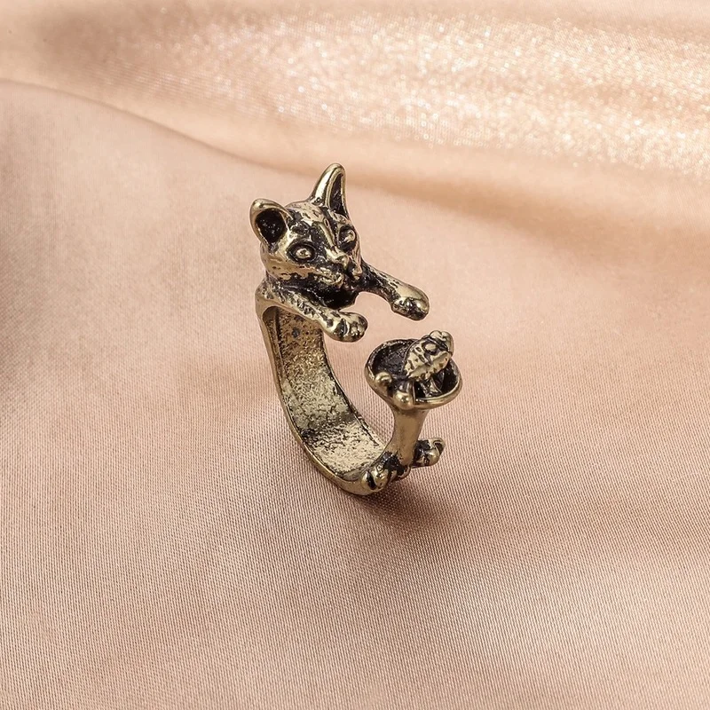 Винтажные кольца с животными для женщин и мужчин подростковые модные в стиле