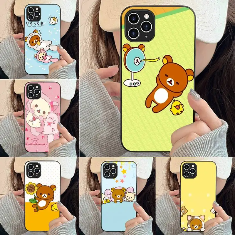 

Rilakkuma Phone Case For Iphone 7 8 Plus X Xr Xs 11 12 13 Se2020 Mini Mobile Iphones 14 Pro Max Case