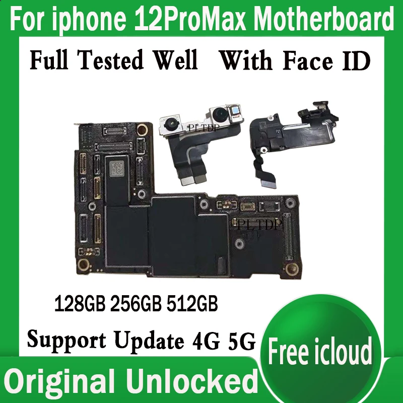 

Полностью протестированная хорошо работающая оригинальная материнская плата для iPhone 12 PRO MAX Clean iCould материнская плата с поддержкой LTE 4G
