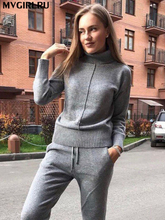 Mvgirlru-traje de punto de lana para mujer...