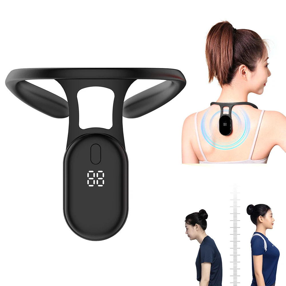

Portable Body Shaping Neck Instrument Electric Ultrasonic Lymphatic Soothing Posture Correction Reminder Device for Men Women