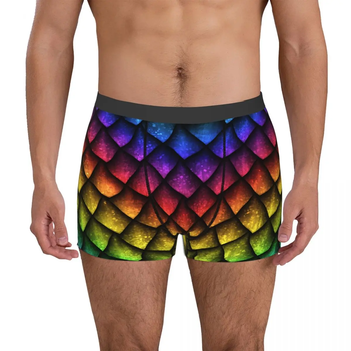 Боксеры мужские нижнее белье шорты-боксеры цвет дракон чешуя 1 удобные шорты -