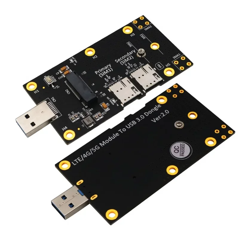 10 шт./лот адаптер NGFF M.2 — USB 3.0 с двойными слотами для SIM-карты NANO модуля 4G 5G EM06-E EM12-G