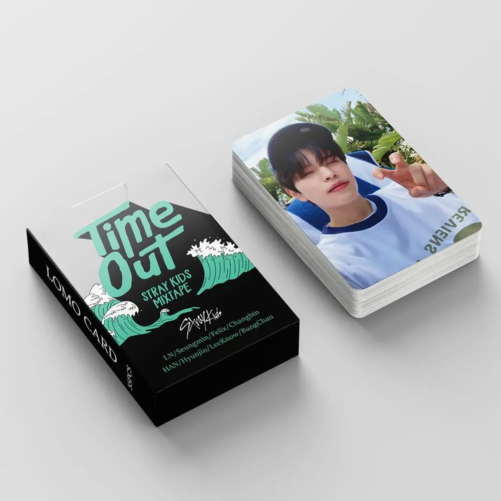 Фото 55 шт./компл. Kpop Stray Kids Lomo Cards ODDINARY, новый альбом для мальчиков, фотокарты Straykids, открытка для фанатов, коллекция №2