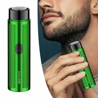 mens travel portable mini electric face shaver usb rechargeable washable beard trimmer waterproof hair shaving pocket razor