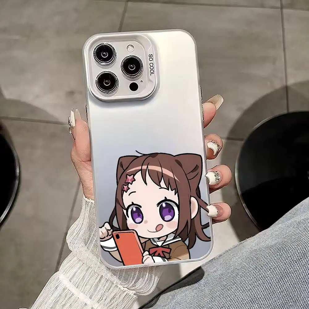 Фото Чехол для телефона GANSO BanG Dream Chan Kasumi Toyama для iPhone 17, 16, 15, 14, 13, 12, 11, Mini, Pro, E, MAX, матовый, цвета конфет. №3