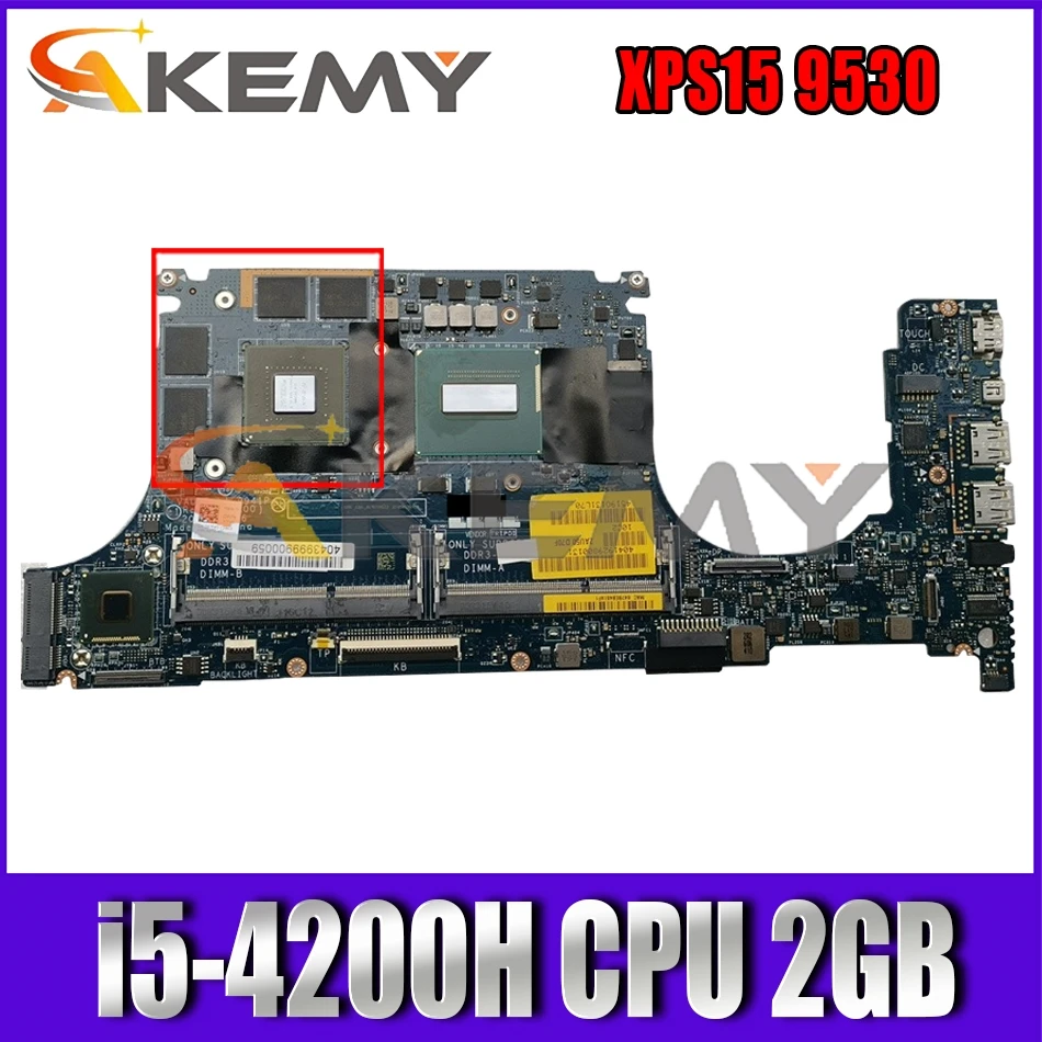 

Флейта для DELL XPS15 9530 Precision M3800, материнская плата для ноутбука, флейта с i5-4200H CPU 2GB-GPU 100%, протестирована