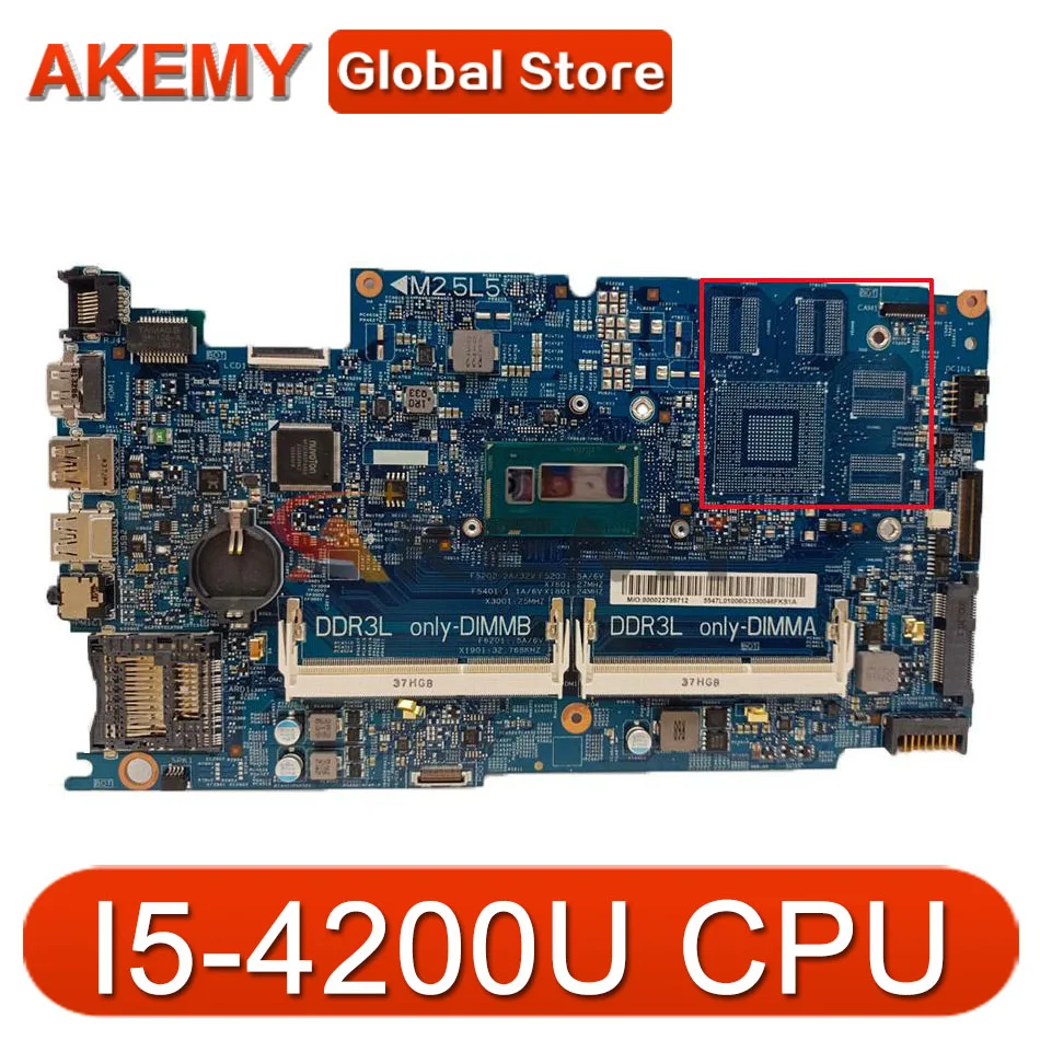 

for DELL Inspiron 15 7537 laptop motherboard SR1EF I5-4200U DDR3L CN-0K58JN 0K58JN K58JN DOH50 MB 12311-2 KJ7NX 100% work