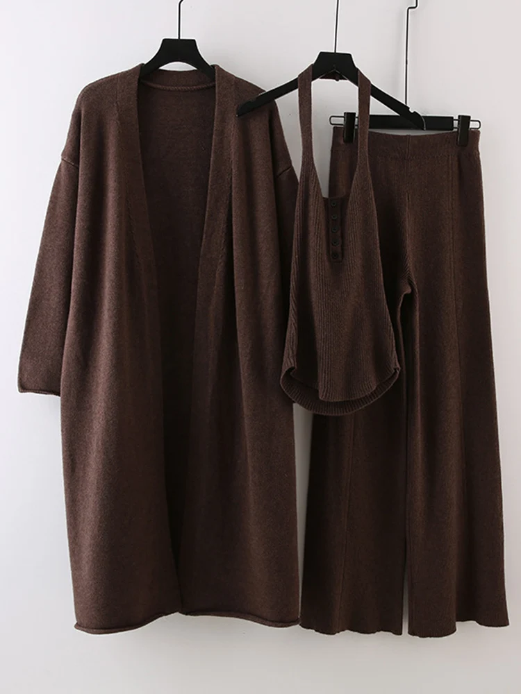 LANMREM осенне-зимний вязаный кардиган облегающий жилет с высокой талией