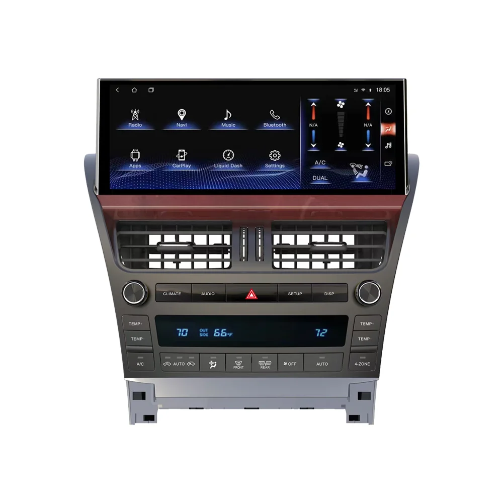 Android 10 6 + 128G Автомобильный DVD Радио мультимедийный плеер GPS ЖК-экран для Lexus LS460-600