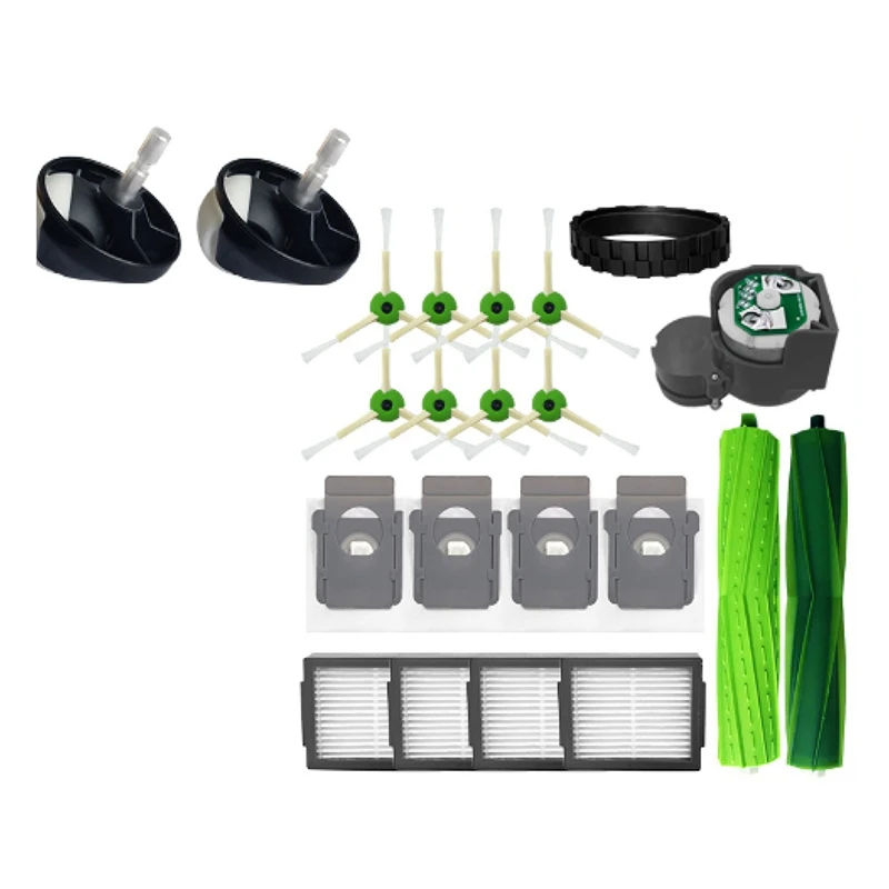 

Набор сменных аксессуаров для пылесоса Irobot Roomba I Series I7 E5 E6 I3, робототехника, бытовая техника, 1 шт., оболочка шин, 1 шт., двигатель